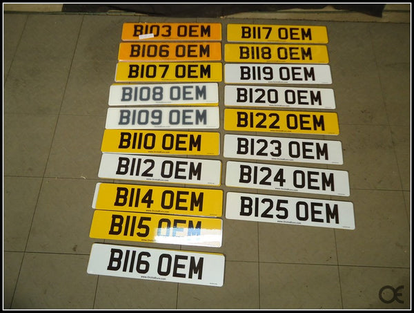 Custom European License Plates